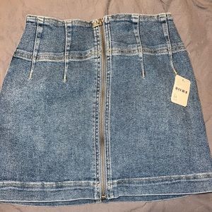 FREE PEOPLE denim skirt. NWT